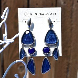 Kendra Scott Margot Silver Statement Earrings